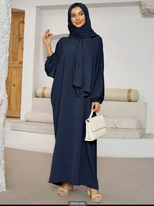 Abaya crep hijab